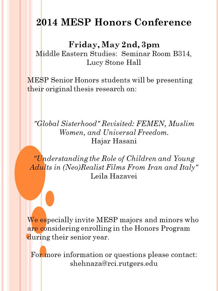honors conference May14