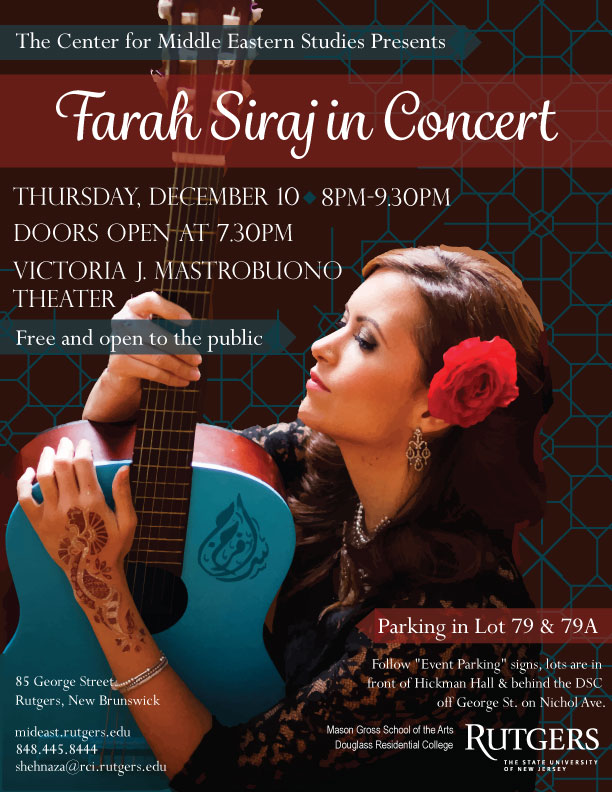 Farah Siraj in Concert flier copy